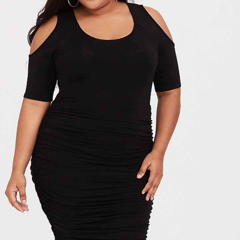 Torrid Black Jersey Body-Con Midi Dress SIZE 2